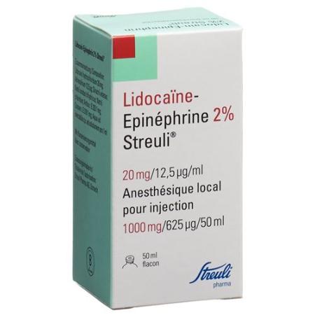 Lidocaine epinephrine Streuli 2% Inj L&ouml;s 1000 mg/50ml with preserve - PrimeCare Global