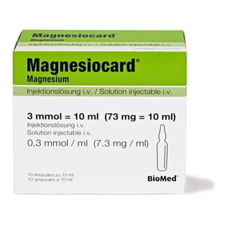 Magnesiocard Inj L&ouml;s 3 mmol/10ml i.v. 10amp 10ml - PrimeCare Global