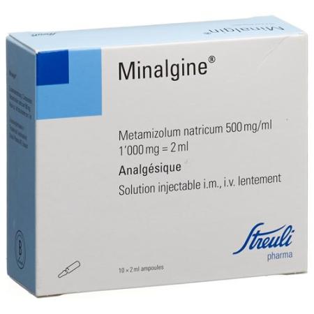 Minalgin 50% Inj L&ouml;s 1 g/2ml i.m./i.v. 10amp 2ml - PrimeCare Global