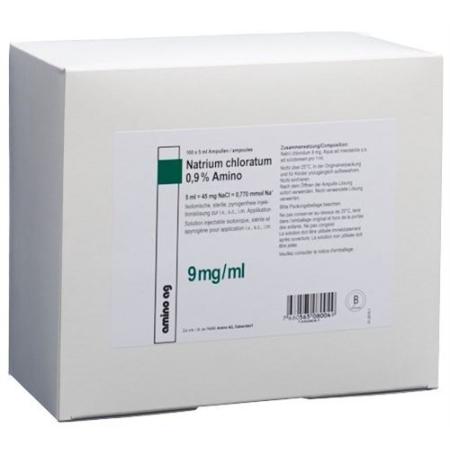 NaCl Amino Inj L&ouml;s 0.9% 5ml ampoules 100 pcs - PrimeCare Global