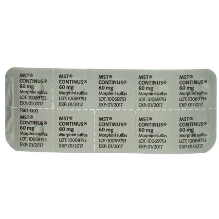 MST Continus Ret Tabl 60 mg 30 pcs - PrimeCare Global