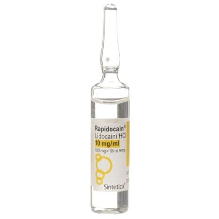 Rapidocaine 1% 100mg/10ml preservative free 10amp 10ml - PrimeCare Global