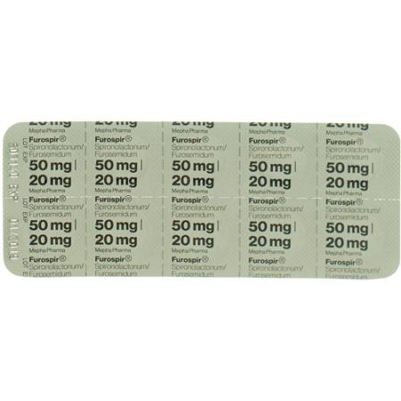 Furospir Lactab 50mg/20mg 20 pcs - PrimeCare Global