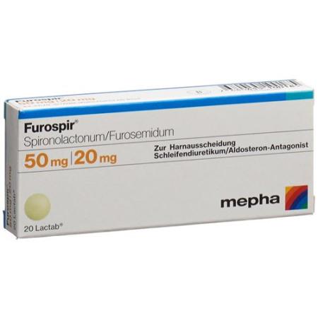 Furospir Lactab 50mg/20mg 50 pcs - PrimeCare Global