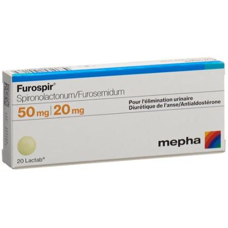 Furospir Lactab 50mg/20mg 50 pcs - PrimeCare Global