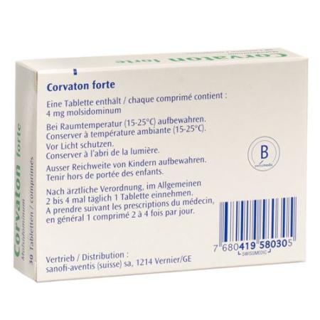Corvaton forte Tabl 4 mg 30 pcs - PrimeCare Global