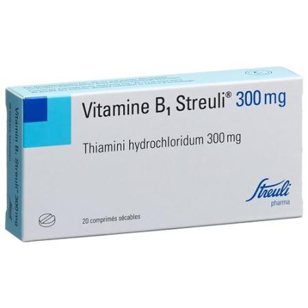 Vitamin B1 Streuli Tabl 300 mg 20 pcs - PrimeCare Global