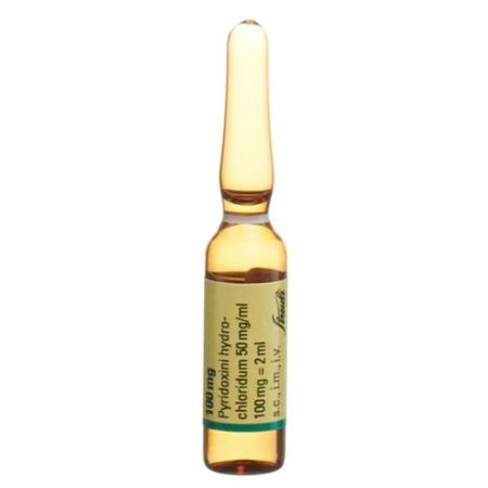Vitamin B6 Streuli Inj L&ouml;s 100 mg/2ml 10 amp 2 ml - PrimeCare Global