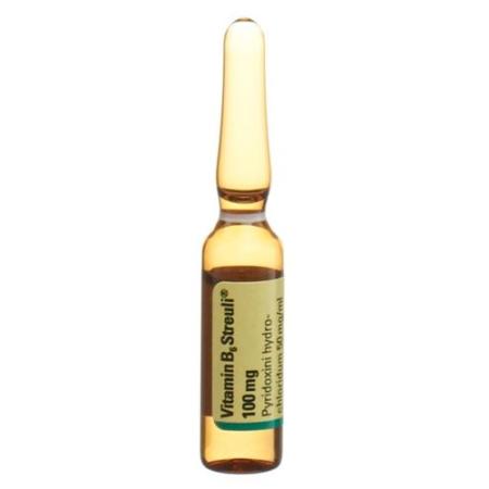 Vitamin B6 Streuli Inj L&ouml;s 100 mg/2ml 10 amp 2 ml - PrimeCare Global