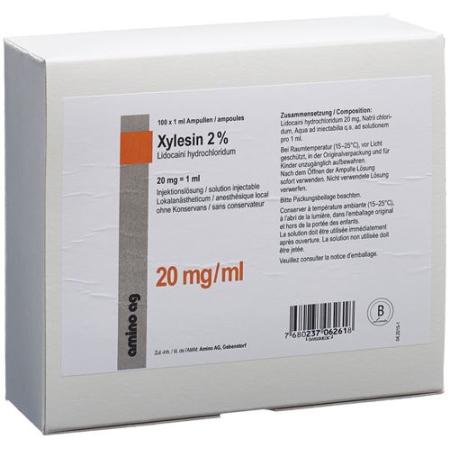 Xylesin Inj Loes 20mg/ml 100amp 1ml - PrimeCare Global