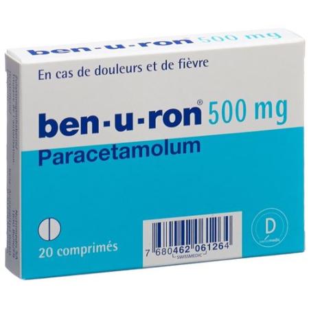 Ben-u-ron Tabl 500 mg 20 pcs - PrimeCare Global