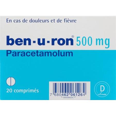 Ben-u-ron Tabl 500 mg 20 pcs - PrimeCare Global