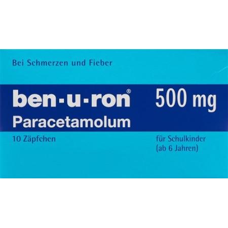 Ben-u-ron Supp 500 mg child 10 pcs - PrimeCare Global