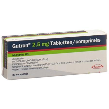 Gutron Tabl 2.5 mg 20 pcs - PrimeCare Global