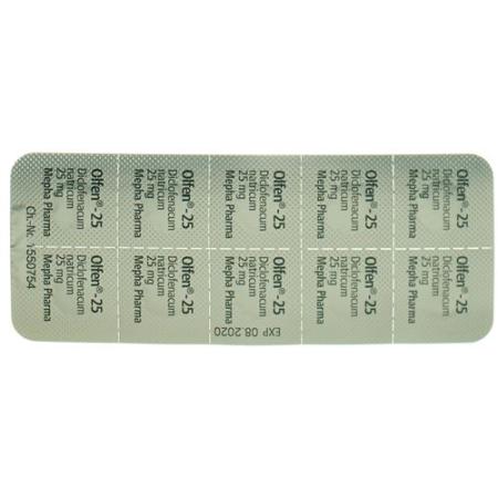 Olfen Lactab 25 mg 30 pcs - PrimeCare Global