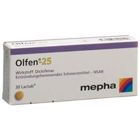 Olfen Lactab 25 mg 100 pcs - PrimeCare Global