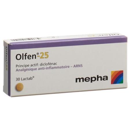 Olfen Lactab 25 mg 100 pcs - PrimeCare Global