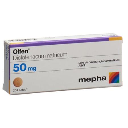 Olfen Lactab 50 mg 20 pcs - PrimeCare Global