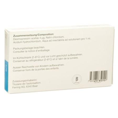 Minirin Inj L&ouml;s 4 mcg i.m./i.v. 10amp 1ml - PrimeCare Global