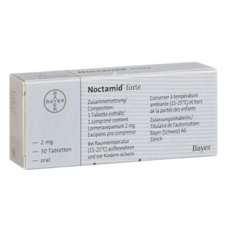 Noctamid Forte 2 mg 30 tablets - PrimeCare Global