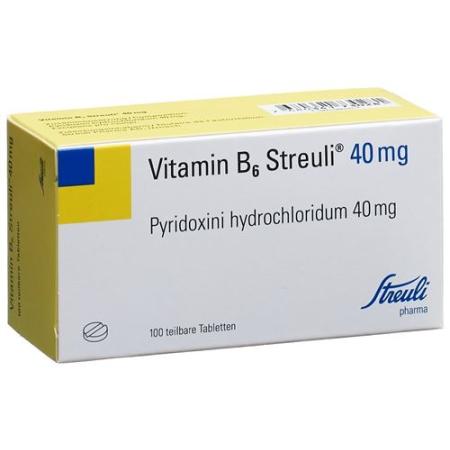 Vitamin B6 Streuli Tabl 40 mg 100 pcs - PrimeCare Global