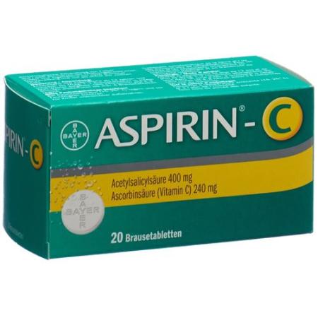 Aspirin C effervescent tablets 20 pcs - PrimeCare Global