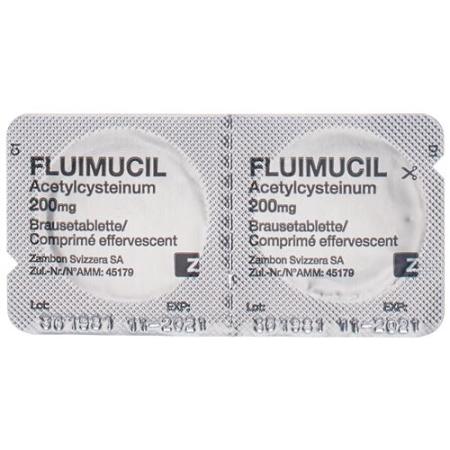 Fluimucil Brausetable 200 mg adults citron 30 pcs - PrimeCare Global