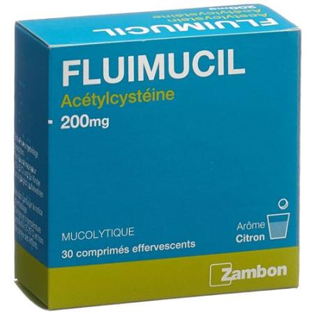 Fluimucil Brausetable 200 mg adults citron 30 pcs - PrimeCare Global