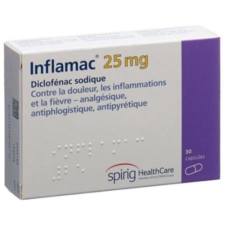 Inflamac Caps 25 mg 30 pcs - PrimeCare Global