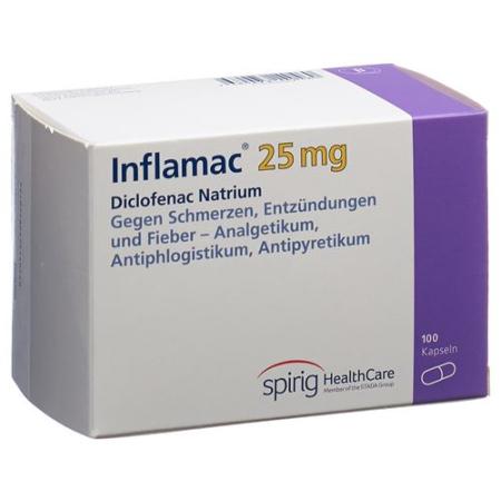Inflamac Caps 25 mg 100 pcs - PrimeCare Global