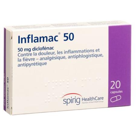 Inflamac Caps 50 mg 20 pcs - PrimeCare Global
