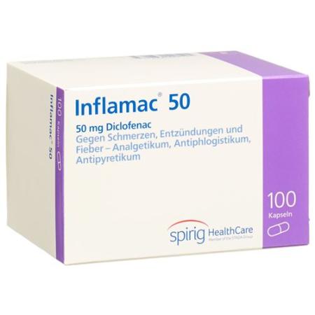 Inflamac Caps 50 mg 100 pcs - PrimeCare Global