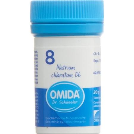 Omida Schuessler Nr8 sodium chloratum Tabl D 6 Ds 20 g - PrimeCare Global