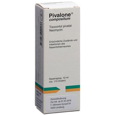 Pivalone Compositum Nasal Spray Fl 10 ml - PrimeCare Global