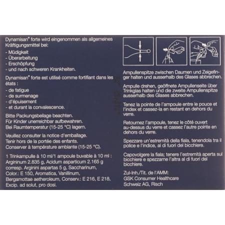 Dynamisan forte drinking solution 20 ampoules 10 ml - PrimeCare Global