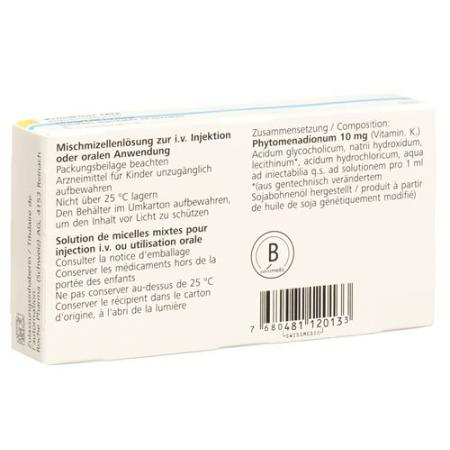 Konakion MM Inj Loes 10 mg/ml p.o.. i.v. 5 amps 1ml - PrimeCare Global