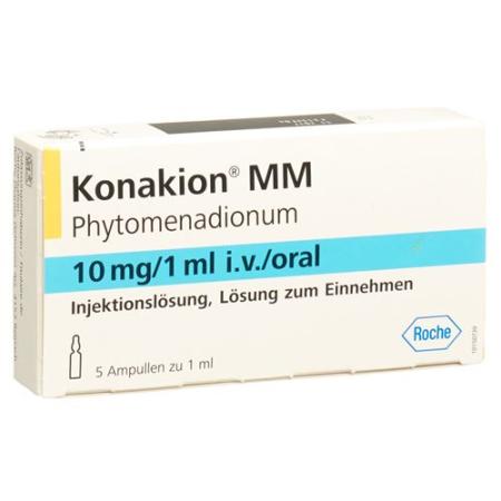 Konakion MM Inj Loes 10 mg/ml p.o.. i.v. 5 amps 1ml - PrimeCare Global