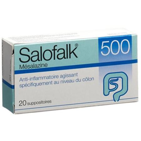 Salofalk Supp 500 mg 20 pcs - PrimeCare Global