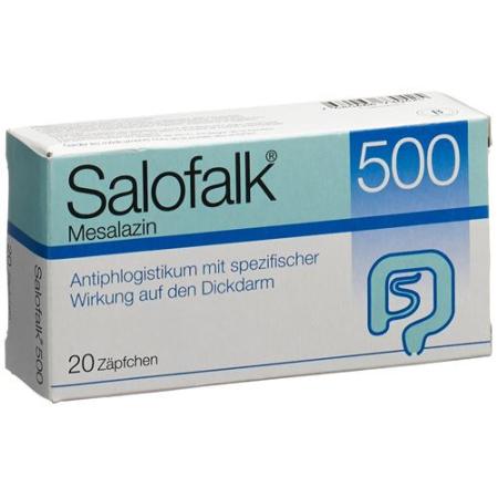 Salofalk Supp 500 mg 20 pcs - PrimeCare Global