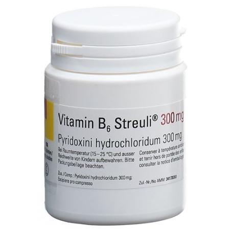 Vitamin B6 Streuli tablets 300 mg can 100 pcs - PrimeCare Global