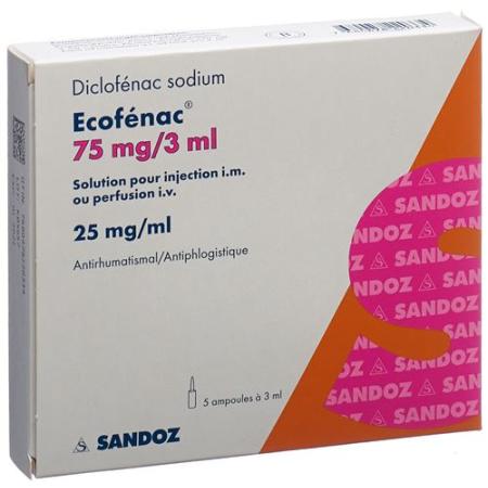 Ecofenac Inj Inf Prep 75mg/3ml 5amp 3ml - PrimeCare Global