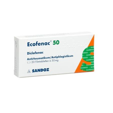 Ecofenac Filmtablet 50 mg 100 pcs - PrimeCare Global