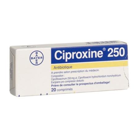 Ciproxin Filmtablet 250 mg 20 pcs - PrimeCare Global
