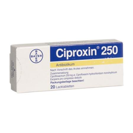 Ciproxin Filmtablet 250 mg 20 pcs - PrimeCare Global