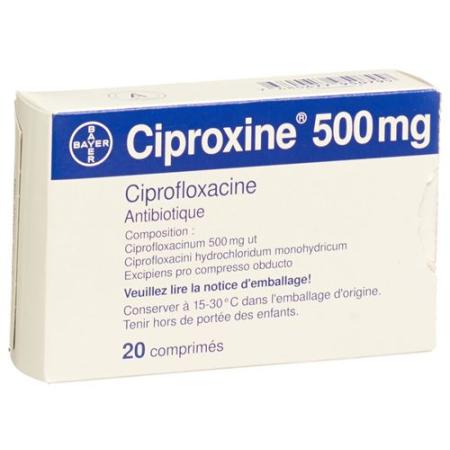 Ciproxin Filmtablet 500 mg 20 pcs - PrimeCare Global