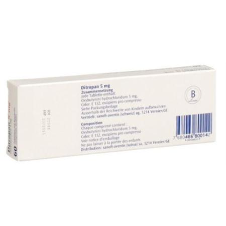 Ditropan 5 mg 60 tablets - PrimeCare Global