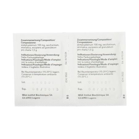 Solmucol granules 100 mg without sugar 20 bags 1.5 g - PrimeCare Global