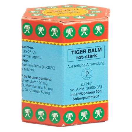 Tiger Balm ointment red strong pot 19.4 g - PrimeCare Global