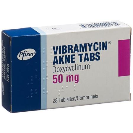 Vibramycin Acne Tabs Tabl 50 mg 28 pcs - PrimeCare Global