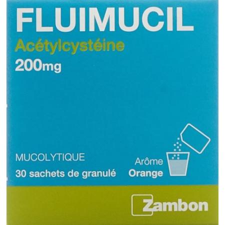 Fluimucil Gran 200 mg adult (D) bag 30 pcs - PrimeCare Global